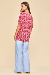 Paisley Print Tunic Top