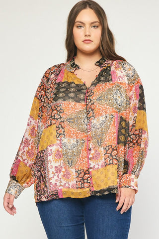 Paisley Patchwork Top