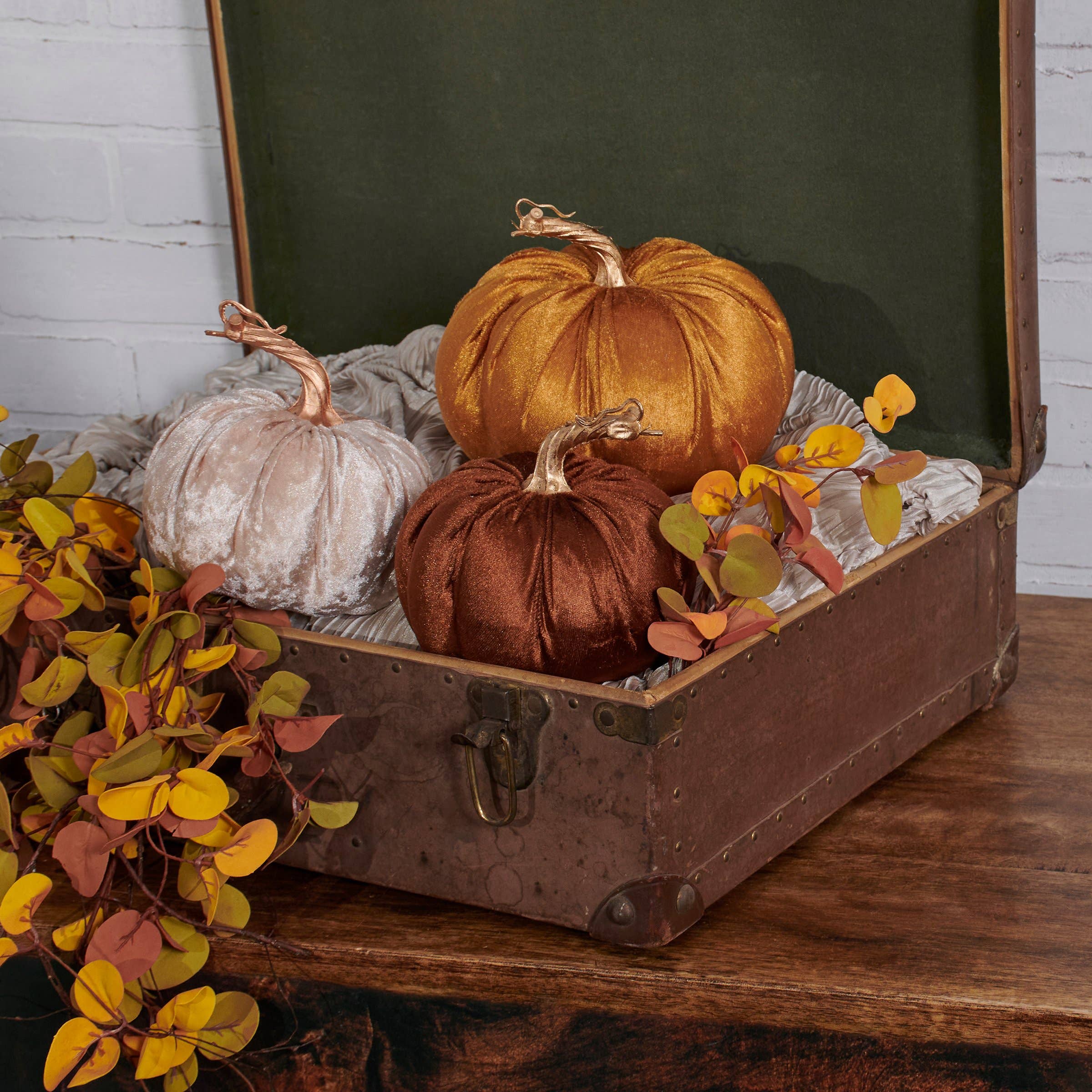Orange Velvet Pumpkin
