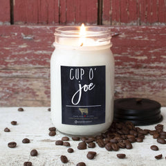 Milkhouse Candle Company - 13 oz Mason Jar Candle: Cup O' Joe