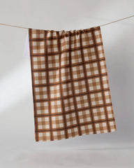 Geometry - Rich Cocoa Tea Towel