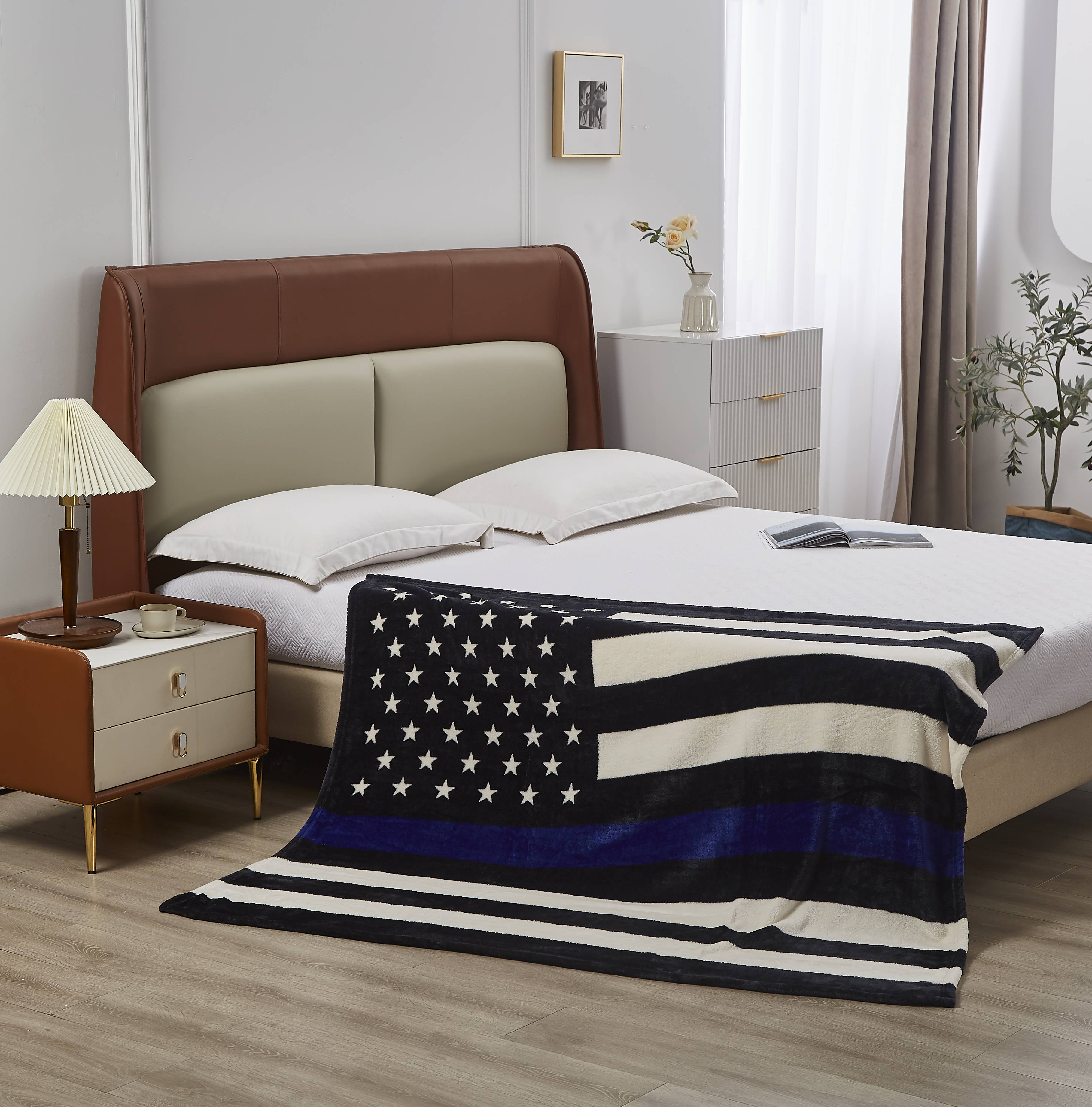 "Police Department Flag"  Blanket
