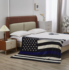 "Police Department Flag"  Blanket