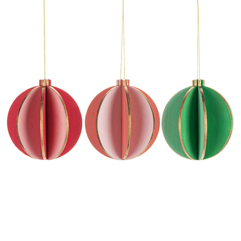 Wood Round Ornaments