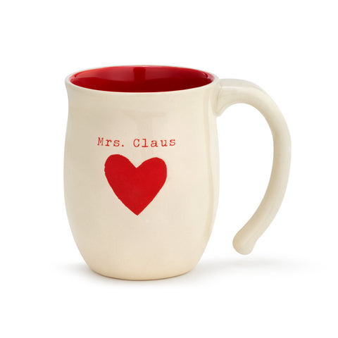Mrs. Claus Heart Mug