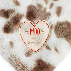 Barnyard Rattle Blankie - Cow