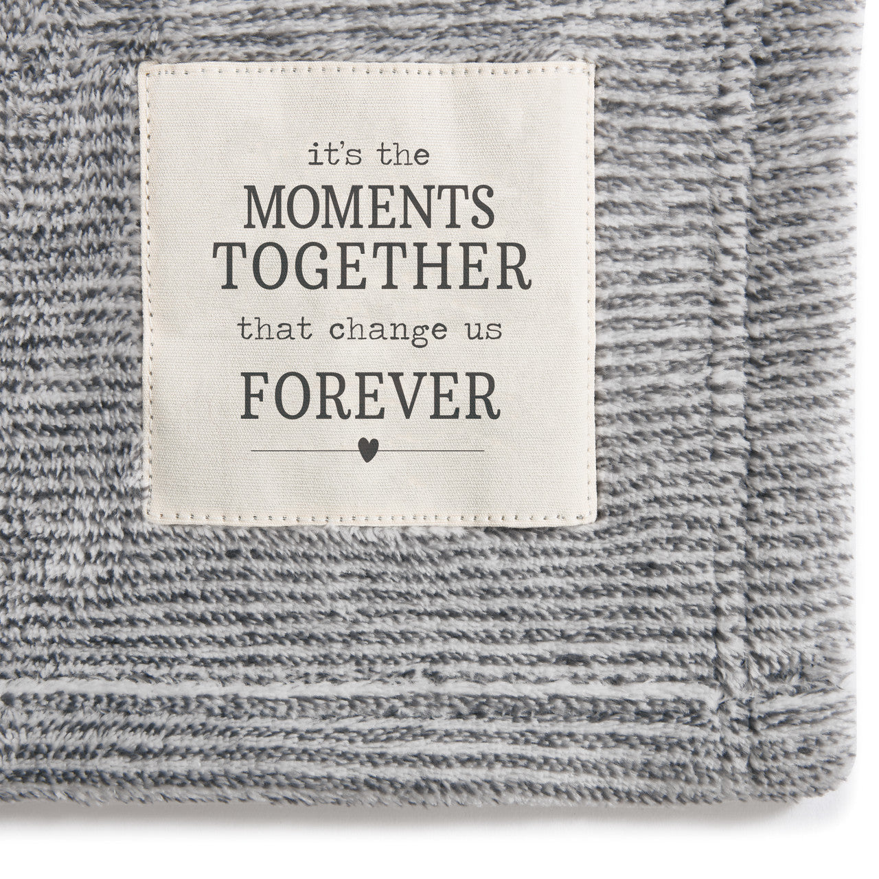 Together Time Family Moments Gray Mega Blanket