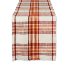 Pumpkin Spice Plaid Table Runner
