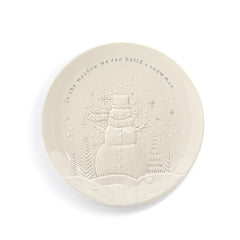 In the Meadow We Can Build a Snowman Ceramic Cookie Plate - 10in