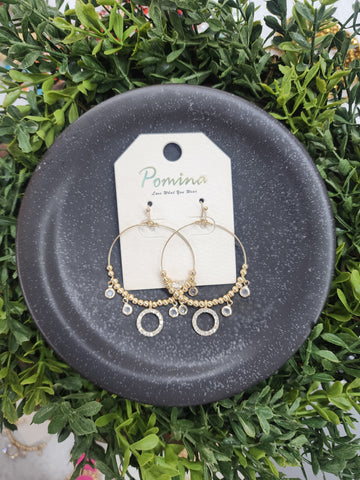 Boho Gold Hoop Earrings