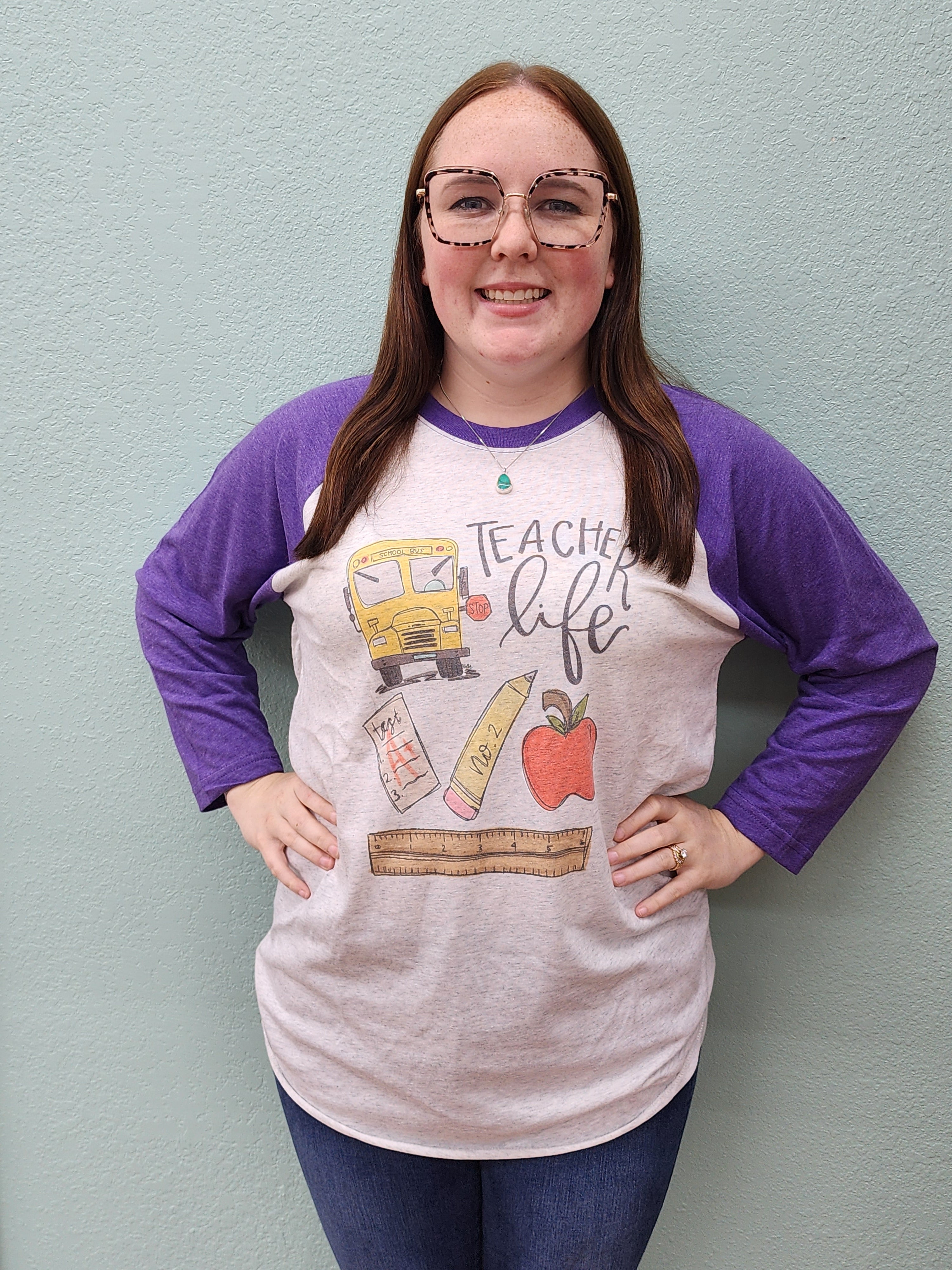 Teacher Life Raglan Shirt