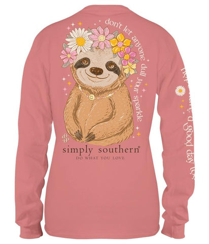 Sparkle Sloth Long Sleeve T-Shirt