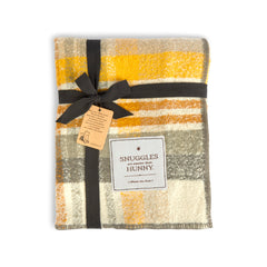 Sweeter Than Hunny Yellow Plaid Blanket