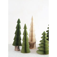 4-1/4" Round x 12"H Paper Honeycomb Tree, 3 Colors