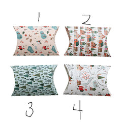 Handmade Recycled Paper Gift Box with North Pole Pattern, 4 Styles