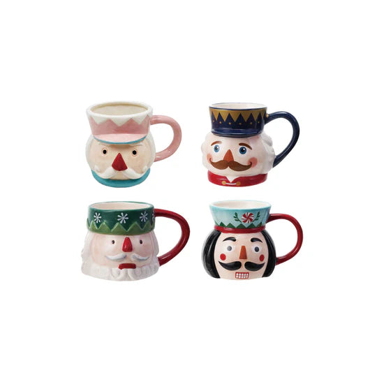 12 oz. Hand-Painted Ceramic Mug, 4 Styles