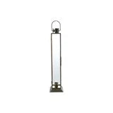 Metal & Glass Lantern Taper Holder, Gold Finish