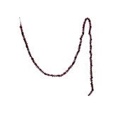 72"L x 3/4"H Flocked Foam Ball Garland, Burgundy Color
