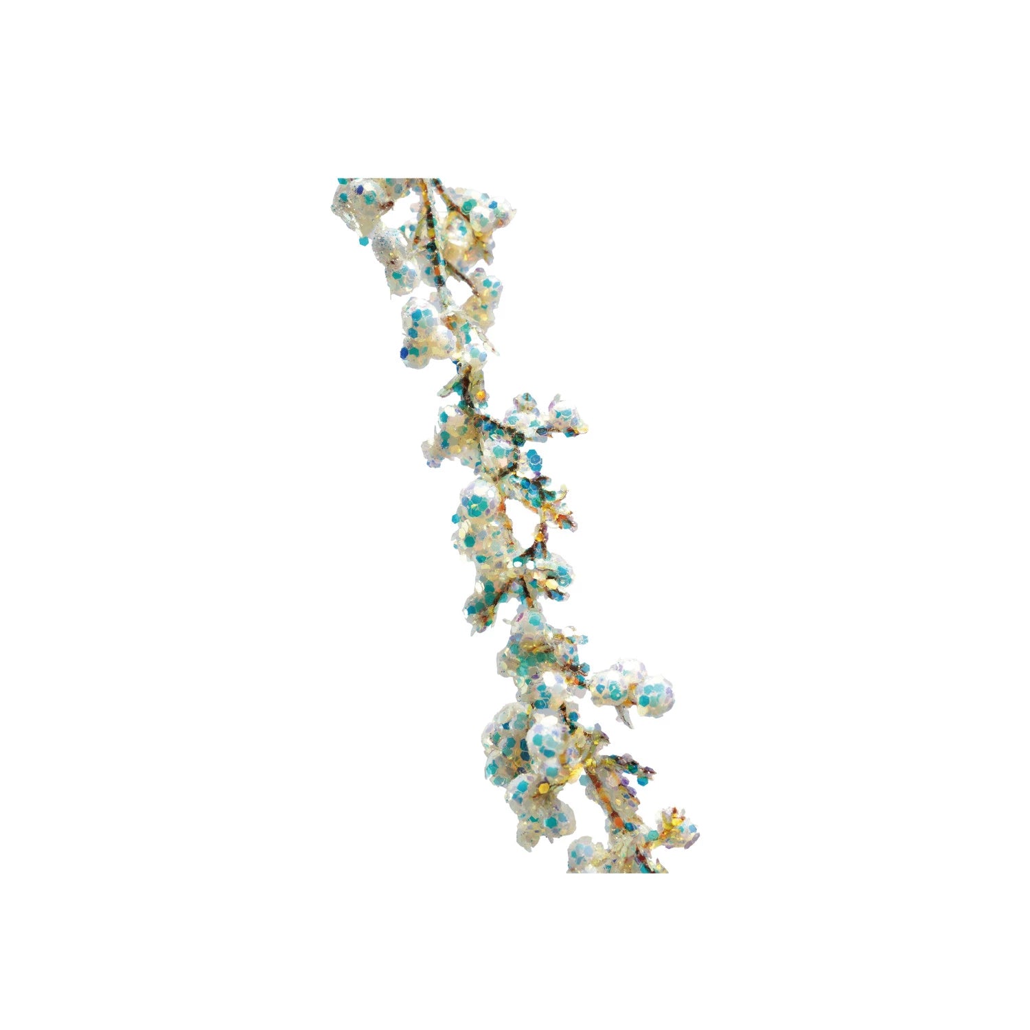 72"L Foam Garland with Iridescent Glitter, Multi Color