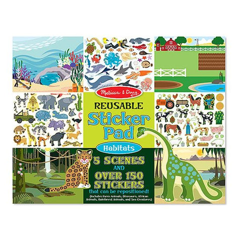 Melissa and Doug Reusable Sticker Pad- Habitats