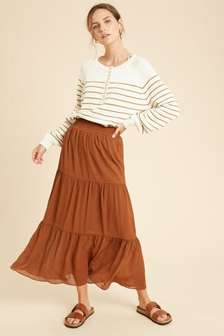 Tiered Maxi Skirt