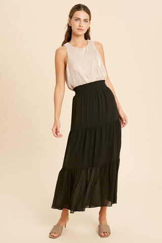 Tiered Maxi Skirt