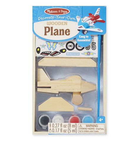 Decorate-Your-Own Wooden Plane