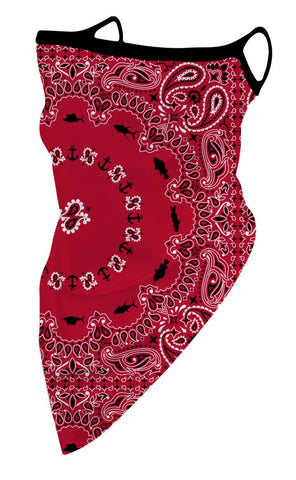 Guys Multi Use Fashion Cover - Red Paisley