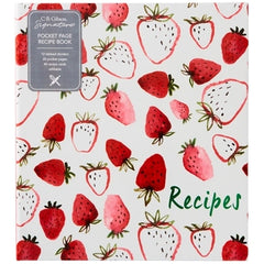 STRAWBERRY FIELDS POCKET PAGE RECIPE BOOK