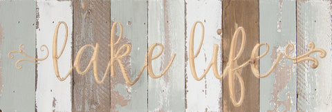Sweet Bird & Co - 18" x 6" Lake Life Reclaimed Wood Sign