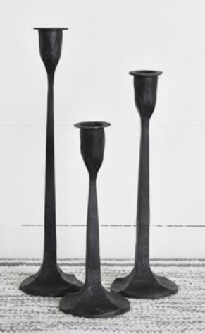 IRON CANDLE HOLDERS