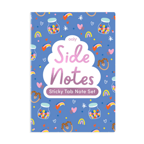 side notes sticky tab note pad - happy day