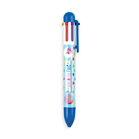 comic attack 6 click multi color pen