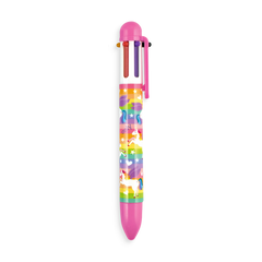 unique unicorns 6 click multi color pen