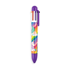 unique unicorns 6 click multi color pen