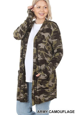 FashionGo - Camo Cardigan