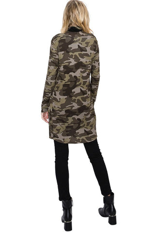 FashionGo - Camo Cardigan