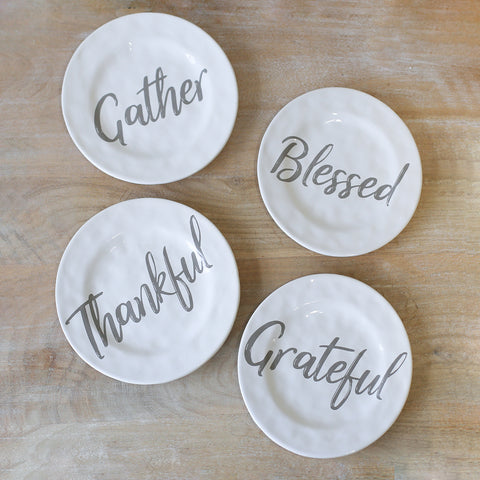 Harvest Tidings Plates (set of 4)