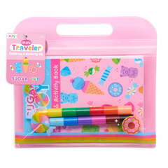 mini traveler coloring and activity kit - sugar joy