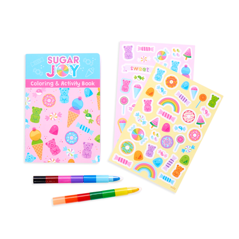 mini traveler coloring and activity kit - sugar joy