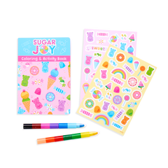 mini traveler coloring and activity kit - sugar joy