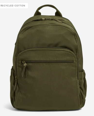 Campus Backpack PATTERN Recycled Cotton Climbing Ivy Green