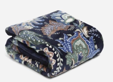 Plush Throw Blanket Java Navy Camo