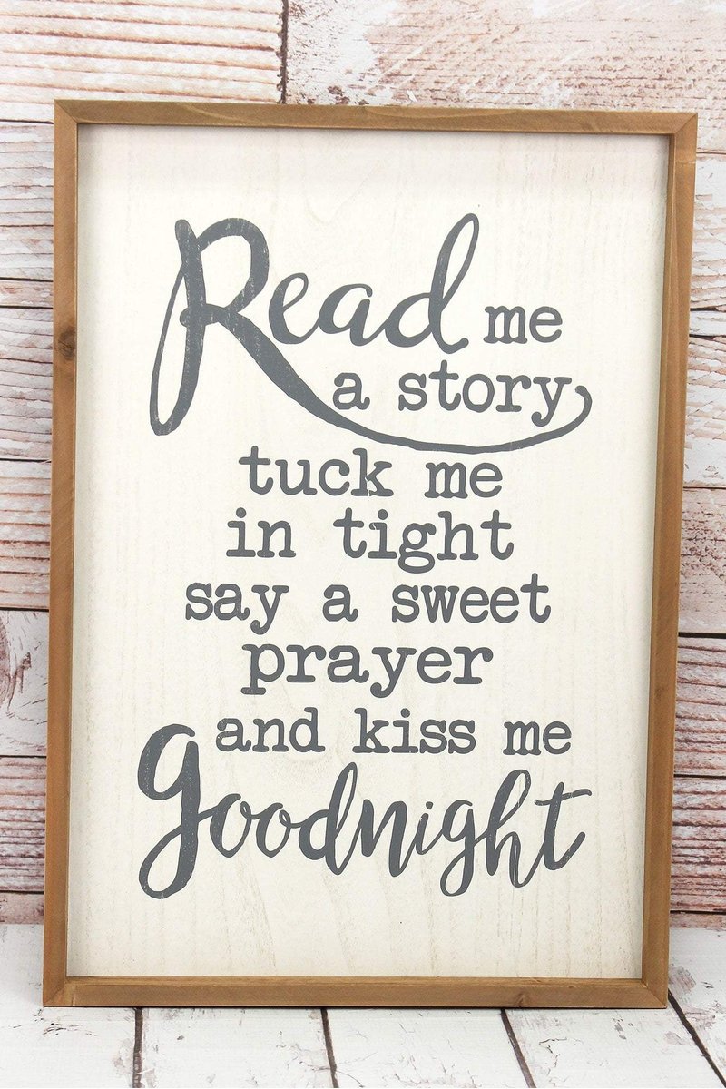 Wood Read Me A Story Sign