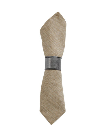 ROUND CUFF NAPKIN RING - GALVANIZED