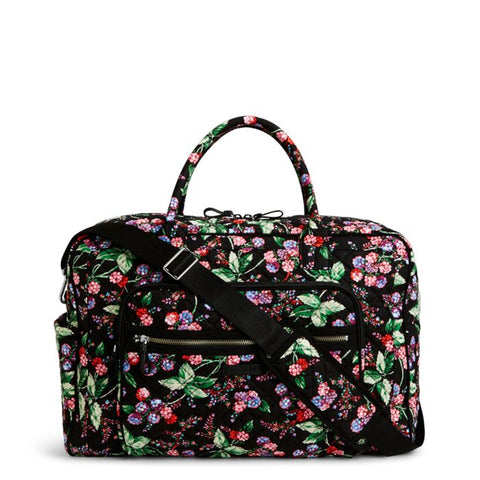 Vera Bradley Iconic Weekender Travel Bag Winter Berry