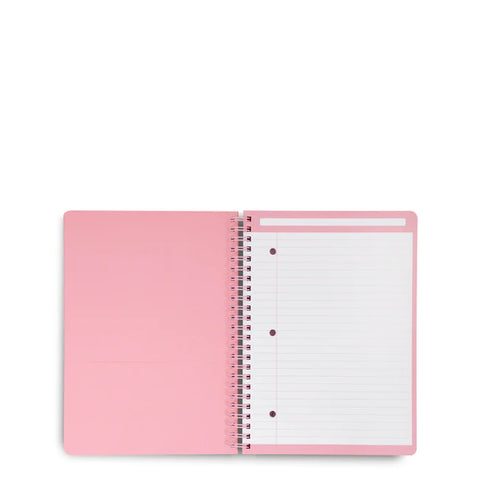 Mini Notebook with Pocket Imperial Hearts Pink