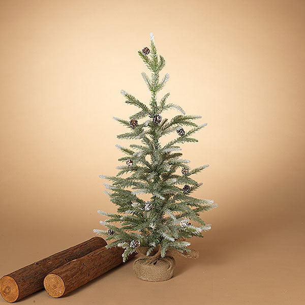 24"H Glittered Pine Tree