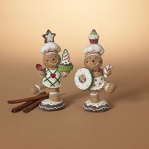 8.2"H Resin Holiday Gingerbrea