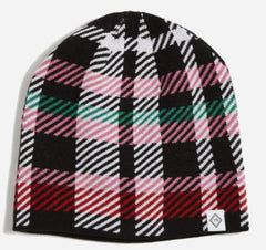 Reversible Beanie Ribbons Plaid